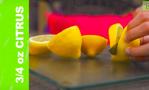 Cutting citrus on glass cuttingboard foodie gardener