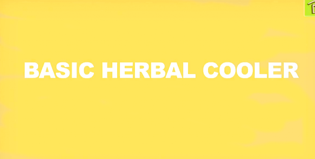 basic herbal cooler foodie gardener