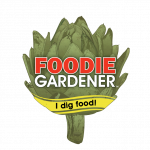 foodie gardener logo. Grow food with style, I dig food