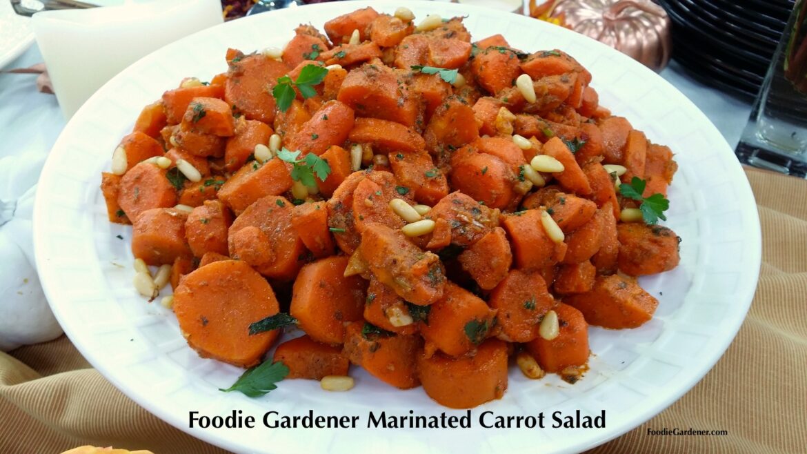 Foodie Gardener Marinated Mediterranean Carrot Salad
