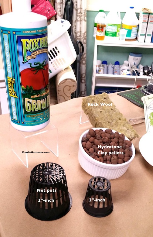 Materials plant hydroponic seed growing hydratone clay rock wool net pots