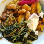 Vietnamese-spinach-riced-cauliflower-kaboucha-squash-foodie-gardener