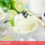 Lemongrass and basil coconut ice cream by Lily Diamond as seen on the Home and Family Show